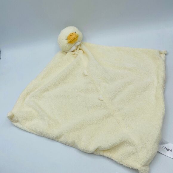 Baby Angel Dear Lovey Security Blanket Yellow Duck Head Soft Blankie - Picture 3 of 7